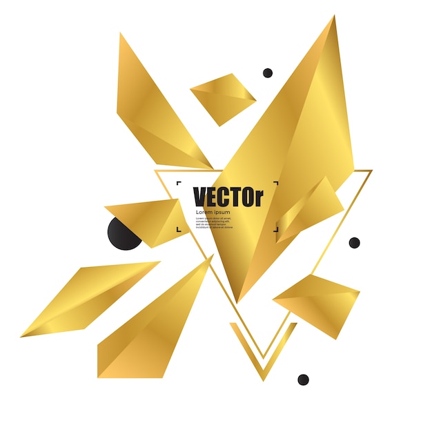 Download Free Abstract Background Gold Geometric Polygon Design Premium Vector Use our free logo maker to create a logo and build your brand. Put your logo on business cards, promotional products, or your website for brand visibility.