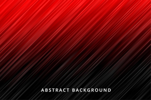 抽象的な背景のグラデーション 赤黒の金属ストリップラインの壁紙 プレミアムベクター