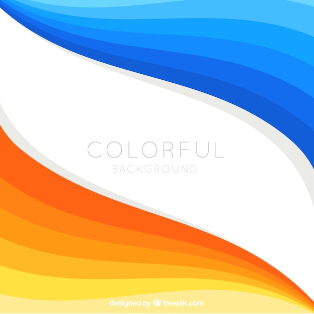 Abstract background in blue and orange