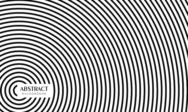 Premium Vector | Abstract background line art black and white