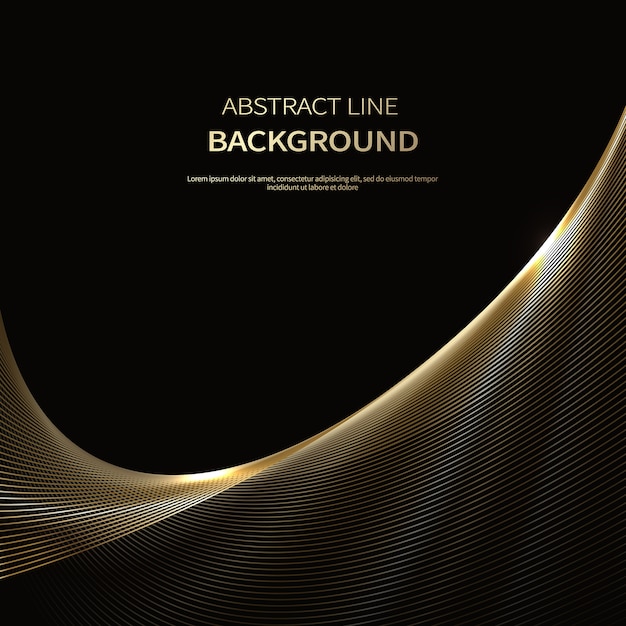 Abstract Background Of Luxury Gold Lines