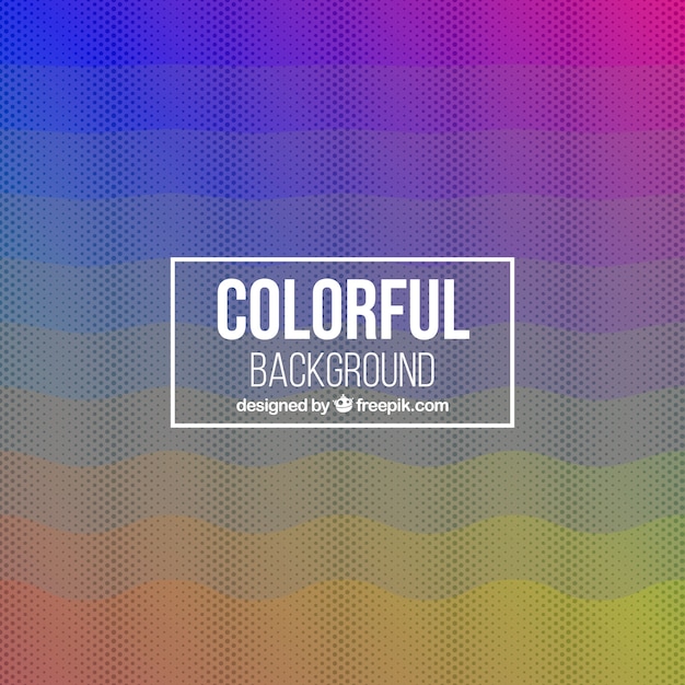 Abstract background of colors and halftones