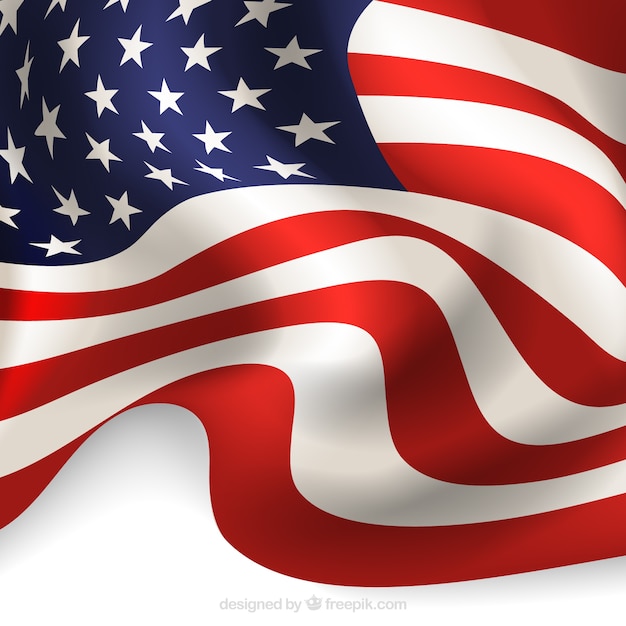 Download Abstract background of realistic american flag Vector ...