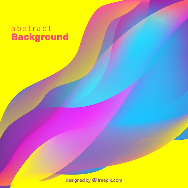 Free Vector | Abstract background with colorful waves