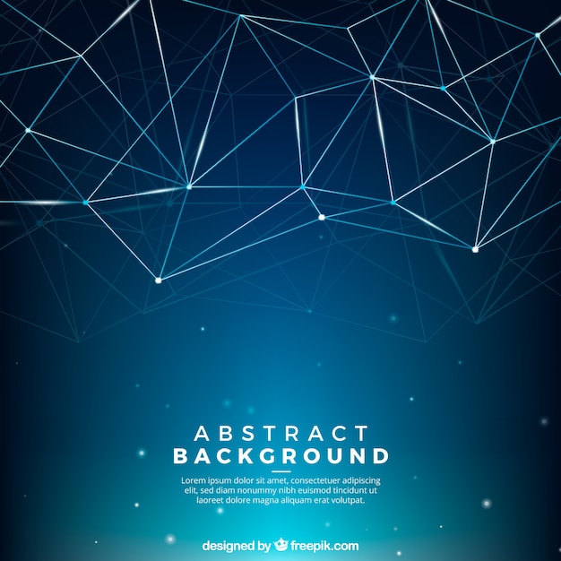 Free Vector Abstract background  with connected lines