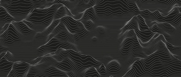 Premium Vector | Abstract background with distorted line shapes on a ...