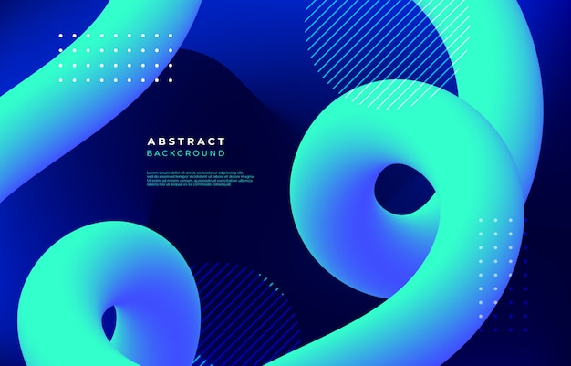 Abstract background with fluid linear shapes Free Vector
