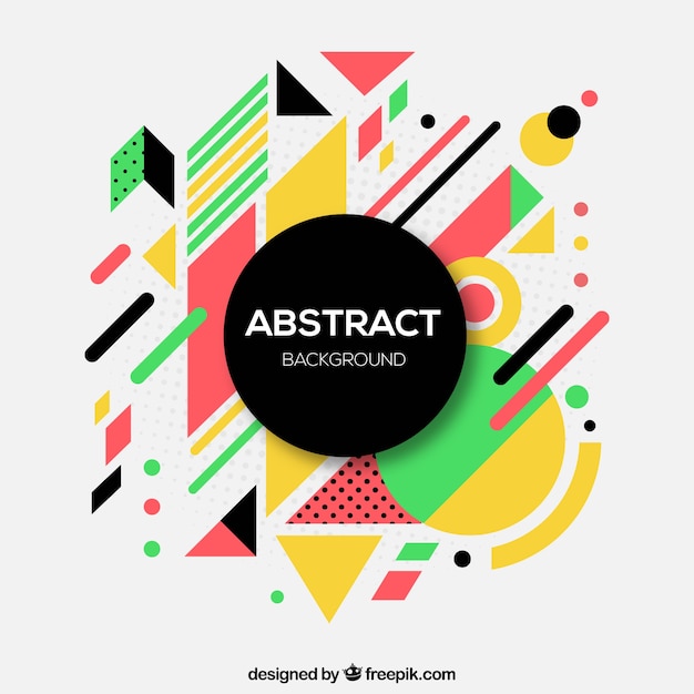 Free Vector | Abstract background with fun style