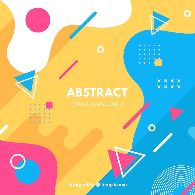 Abstract background with geometric design Vector | Free Download