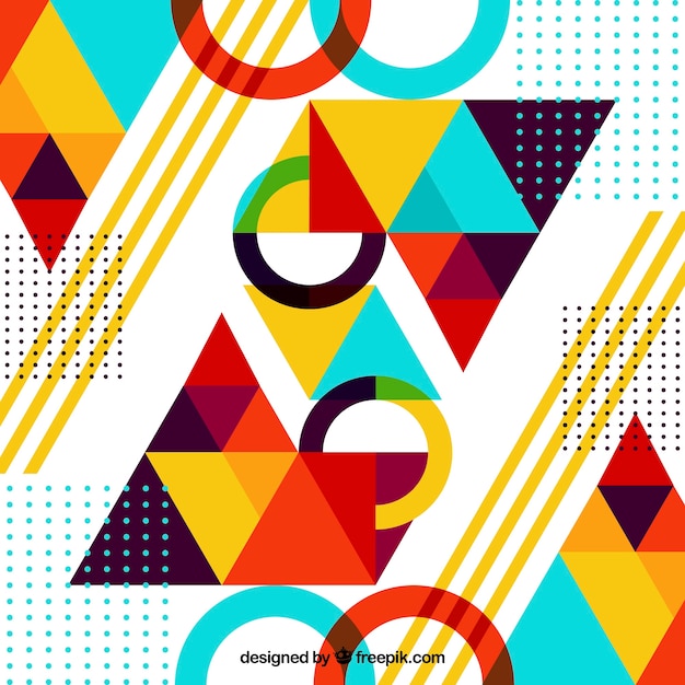 Free Vector | Abstract background with geometric shapes