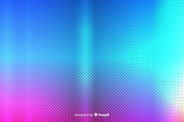Abstract background with gradient halftone effect Free Vector