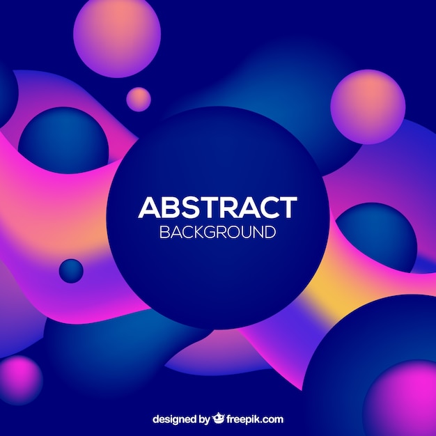 Free Vector Abstract background with gradient shapes