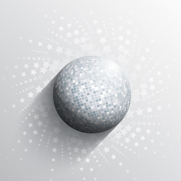 Abstract background with a mirror ball | Free Vector
