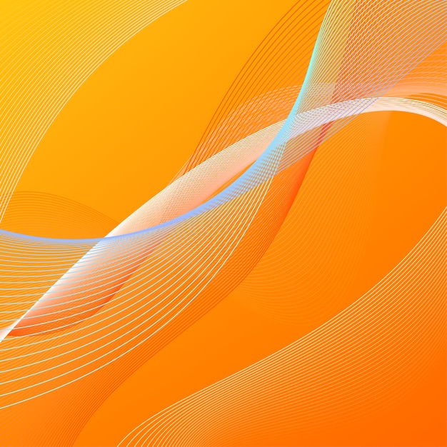 Premium Vector Abstract Background With Orange And Blue Lines