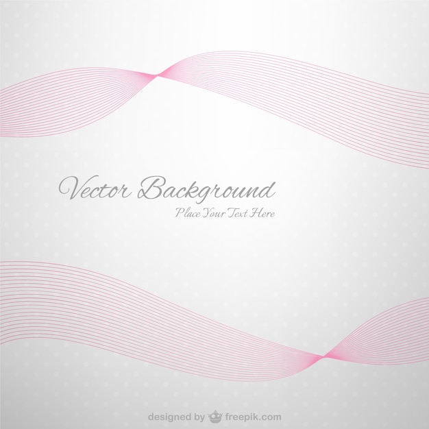 Abstract background with pink waves