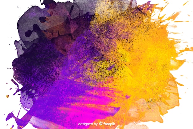 Free Vector | Abstract background with purple and gold