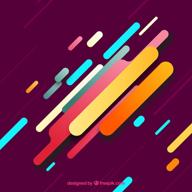 Abstract background with rounded shapes | Free Vector