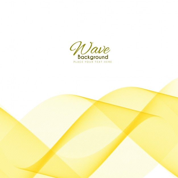 Free Vector | Abstract background with yellow wavy shapes