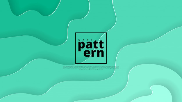 Abstract backround with fluid shapes Premium Vector