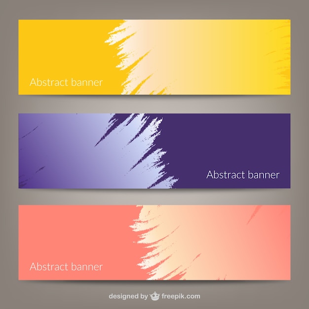  Free  Vector Abstract banner  templates 