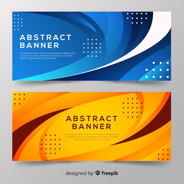 Download Free Vector | Abstract banner