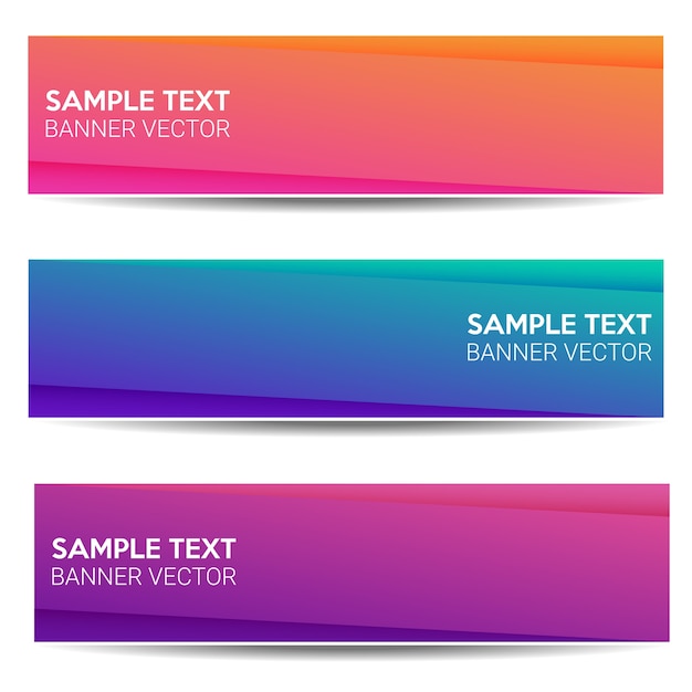 Premium Vector | Abstract beautiful banner color gradient background