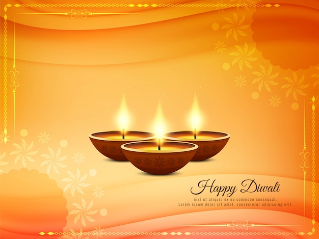 Abstract beautiful happy diwali festival background Vector | Free Download