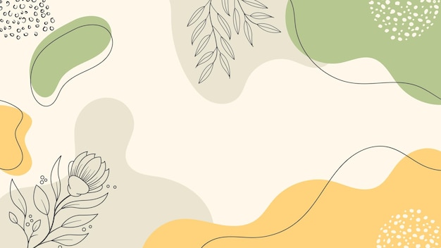 Premium Vector | Abstract beauty backgrounds with organic shapes floral ...