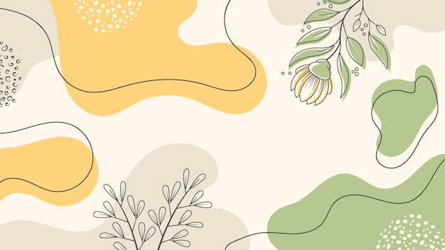 Premium Vector | Abstract beauty backgrounds with organic shapes floral ...