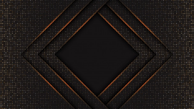 Premium Vector | Abstract black background textured banner