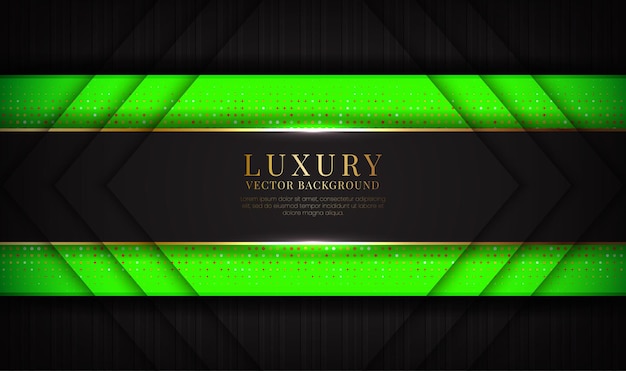 Premium Vector Abstract Black And Green Luxury Background Overlap