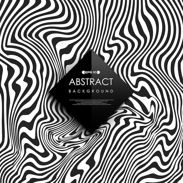 Premium Vector | Abstract Black And White Free Line Background