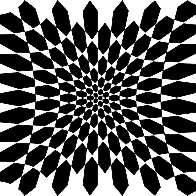 Premium Vector | Abstract black and white geometric optical illusion ...