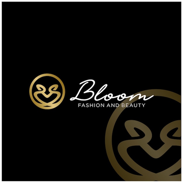 Premium Vector | Abstract bloom spa and salon logo inspirations