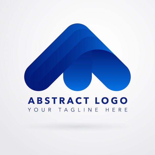 Premium Vector | Abstract blue arrow logo