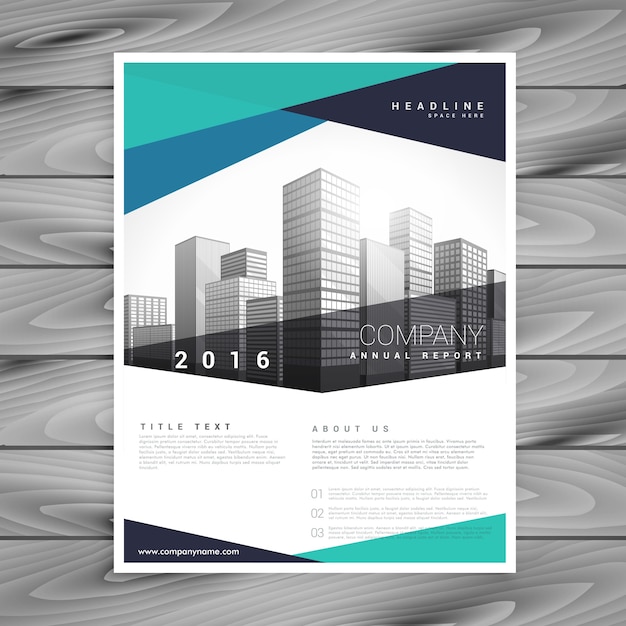 Abstract blue company brochure template