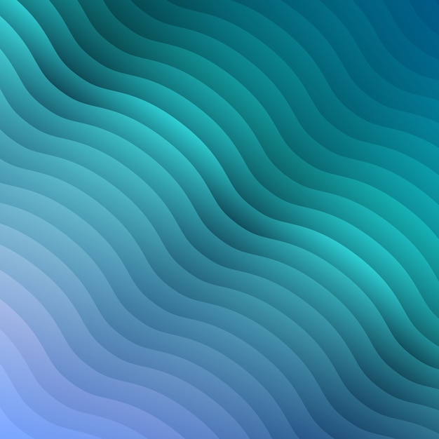 デザインパンフレット ウェブサイト チラシ リップルパターンの壁紙の抽象的な青いグラデーションカラーの波背景 ビジネスプレゼンテーションの幾何学的な背景 プレミアムベクター