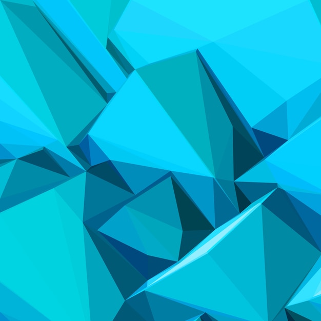 Abstract blue ice cubes Premium Vector