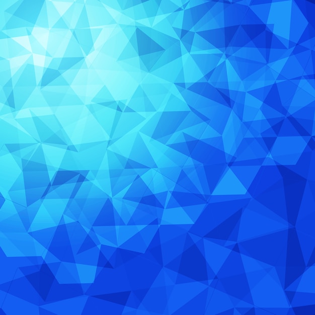Abstract Blue Polygonal Vector Background Vector | Premium Download