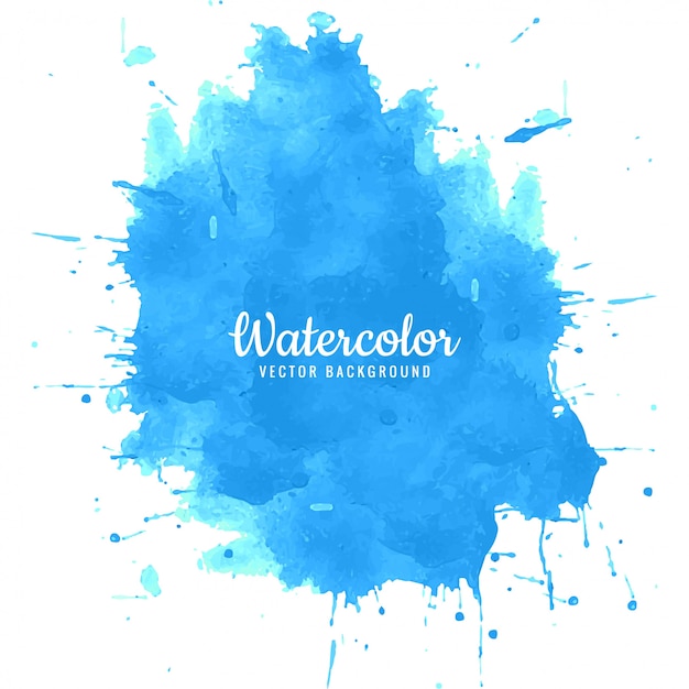 Download Abstract blue splash watercolor background Vector | Free ...