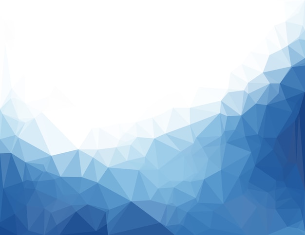 Abstract blue vector background with triangles Premium Vector