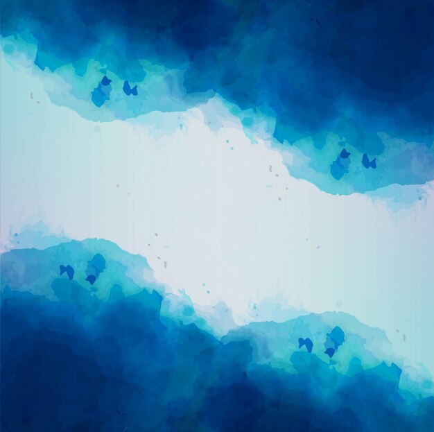 Download Abstract blue watercolor background | Free Vector