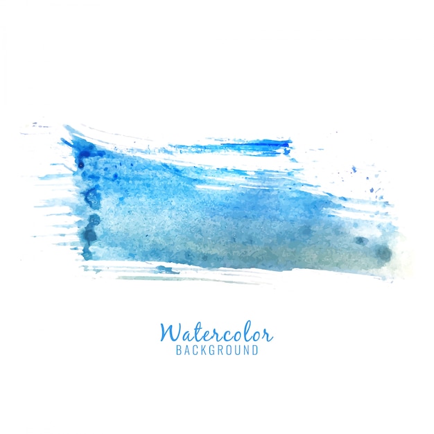 Abstract blue watercolor splash design background Vector ...