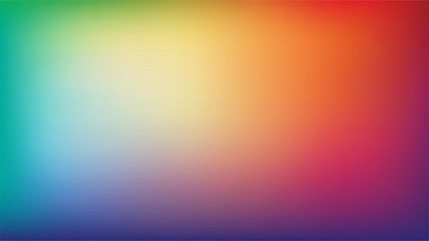 抽象的な虹色のぼやけグラデーションメッシュの背景色 プレミアムベクター