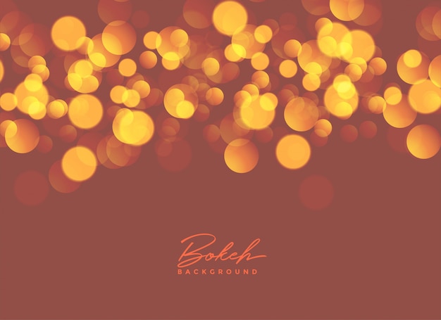 Abstract bokeh lights background design Free Vector