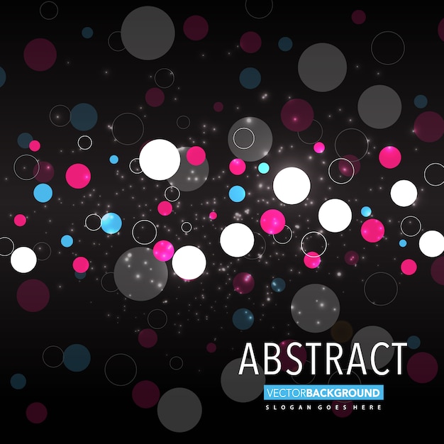 Abstract bubble light background | Free Vector