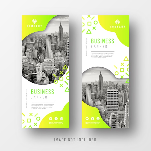 Download Free Abstract Business Banner Templates With Rounded Shapes Free Vector Use our free logo maker to create a logo and build your brand. Put your logo on business cards, promotional products, or your website for brand visibility.