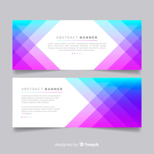 Free Vector | Abstract business banners