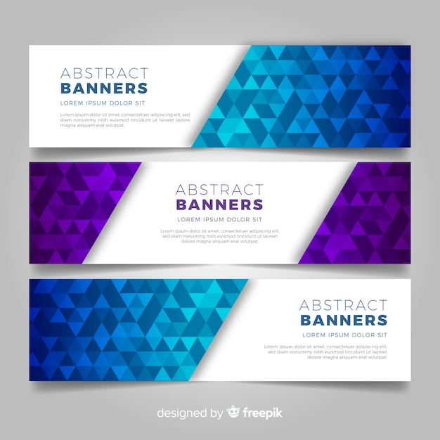 Free Vector | Abstract business banners