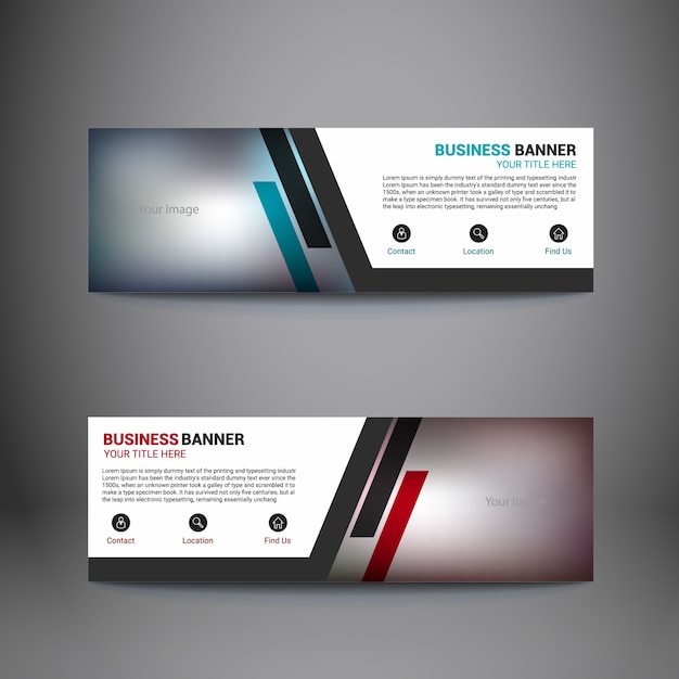 Premium Vector | Abstract business banners